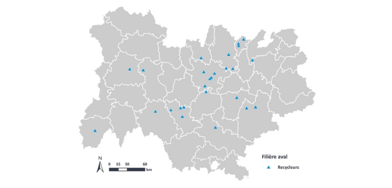 CAPIFILPSI-Cartographie des recycleurs en Auvergne-Rhône-Alpes